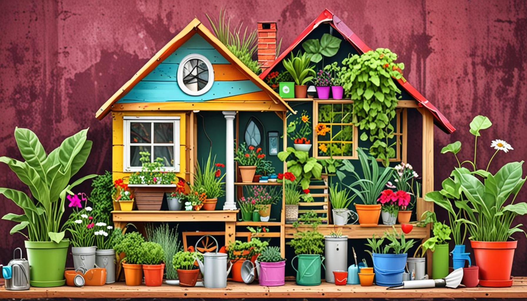 Using Recycled Materials in Creating Sustainable Gardens at Home